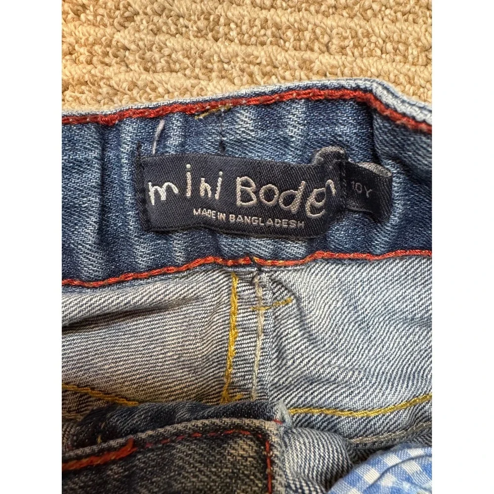 Mini Boden Kids Blue Straight Leg Adjustable Waist Denim‎ Jeans Size 10Y